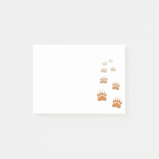 グラデーショングリズリーベアーポープリント ポストイット (正面)