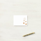 グラデーショングリズリーベアーポープリント ポストイット (デスク上)