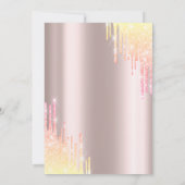 グラデーショングリッタードリップス75thバースデーパーティー 招待状 (裏面)