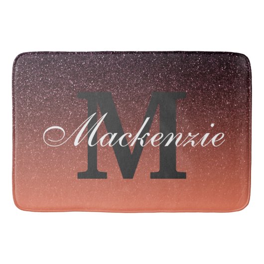 グラデーショングリッターパターン バスマット (正面)