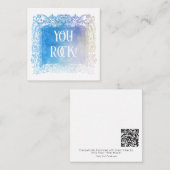 *~* グラデーショングリッターYOU ROCK AP62フラットノートカード ノートカード (正面/裏面)