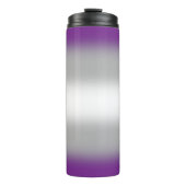 グラデーショングレイセクシャルプライド タンブラー (正面)