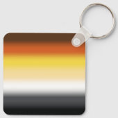 グラデーションゲイクマプライドフラグ – カラフルベアーフラグ キーホルダー (裏面)