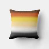 グラデーションゲイクマプライドフラグ – カラフルベアーフラグ クッション (裏面)