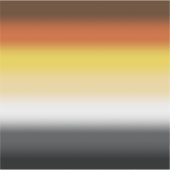 グラデーションゲイクマプライドフラグ – カラフルベアーフラグ シール (正面)