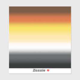 グラデーションゲイクマプライドフラグ – カラフルベアーフラグ シール