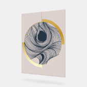 グラデーションコンテンポラリーアートデザイン アクリルサイン (傾斜)