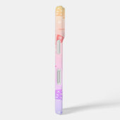 グラデーションサンセットの魚のパタモダンーン Case-Mate iPhoneケース (裏面 / 右)