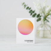グラデーションサークルv2 02名刺 名刺 (スタンド正面)