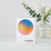 グラデーションサークルv2 03名刺 名刺 (スタンド正面)