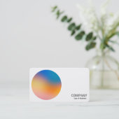 グラデーションサークルv3 03名刺 名刺 (スタンド正面)