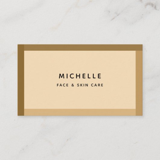 グラデーションスキンカラーミニマル名刺 名刺 (正面)