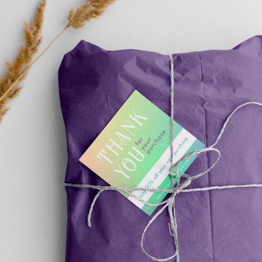 グラデーションスクエア割引カード ロイヤリティカード