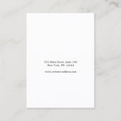 グラデーションスクリプトのイヤリング表示 名刺 (裏面)