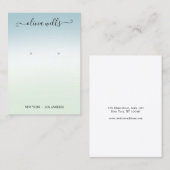 グラデーションスクリプトのイヤリング表示 名刺 (正面/裏面)