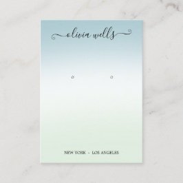 グラデーションスクリプトのイヤリング表示 名刺