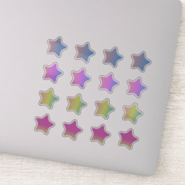 グラデーションスターカラフルセットステッカー シール