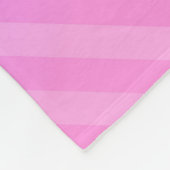 グラデーションストライプとユニコーン フリースブランケット (角)