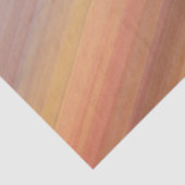 グラデーションストライプのサンセットオレンジ色の茶色の地球トーン 薄葉紙 (詳細)