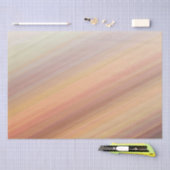 グラデーションストライプのサンセットオレンジ色の茶色の地球トーン 薄葉紙 (クラフト)