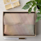 グラデーションストライプのサンセットオレンジ色の茶色の地球トーン 薄葉紙 (ギフト)