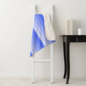 グラデーションストライプ輪の青 シェルパブランケット (インサイチュ)