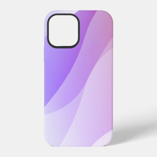 グラデーションソフトCの抽象幾何学的波形 iPhoneケース (裏面)