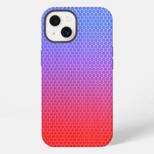グラデーションハニカム iPhoneケース (裏面)