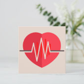 グラデーションハートビート 招待状 (スタンド正面)