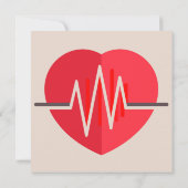 グラデーションハートビート 招待状 (裏面)