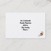 グラデーションバラ金ゴールド医療アポイントメントカード 予約カード (裏面)