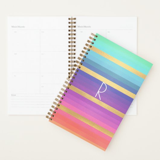 グラデーションパステルストライププランナー プランナー手帳 (ディスプレー)