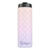 グラデーションパステルパープルマーメイドはかりで測ウォーター色 タンブラー (正面)