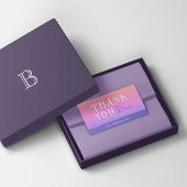 グラデーションパッケージ挿入カード 名刺