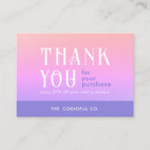 グラデーションパッケージ挿入カード 名刺 (正面)