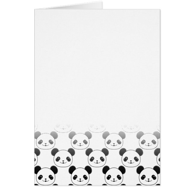 グラデーションパンダベアーパターン (正面)