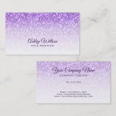 グラデーションパープルグリッター 名刺 (正面/裏面)