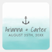 グラデーションビーチ先海いかりシール スクエアシール (正面)