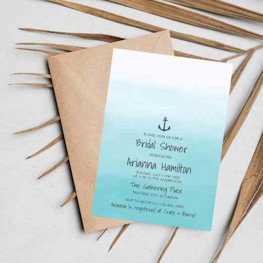 グラデーションビーチ先海いかりブライダルシャワー 招待状