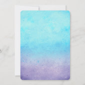 グラデーションビーチ結婚式招待状-ターコイズブルー 招待状 (裏面)