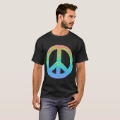グラデーションピースシンボル Tシャツ (正面フル)