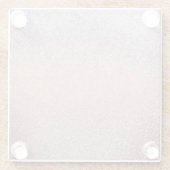 グラデーションフェイクグリッタースパークリピンク ガラスコースター (裏面)