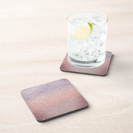 グラデーションフェイクグリッタースパークリピンク コースター