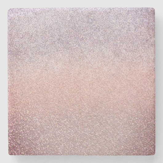グラデーションフェイクグリッタースパークリピンク ストーンコースター (正面)