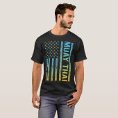 グラデーションフラグ01ムエタイ Tシャツ (正面フル)