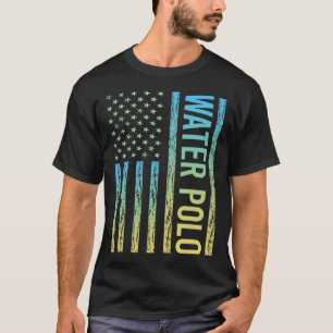 グラデーションフラッグ 水球 Tシャツ