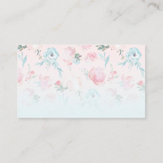 グラデーションフランスの庭フローラ結婚宿泊施設 エンクロージャーカード (裏面)