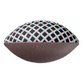 グラデーションフレームを持つ黒い対称ダイヤモンド アメリカンフットボール (回転90)