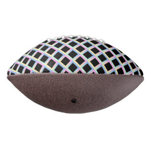 グラデーションフレームを持つ黒い対称ダイヤモンド アメリカンフットボール