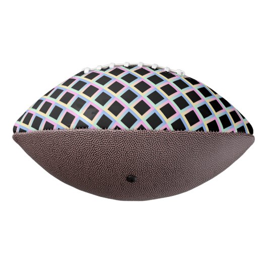 グラデーションフレームを持つ黒い対称ダイヤモンド アメリカンフットボール (回転270)